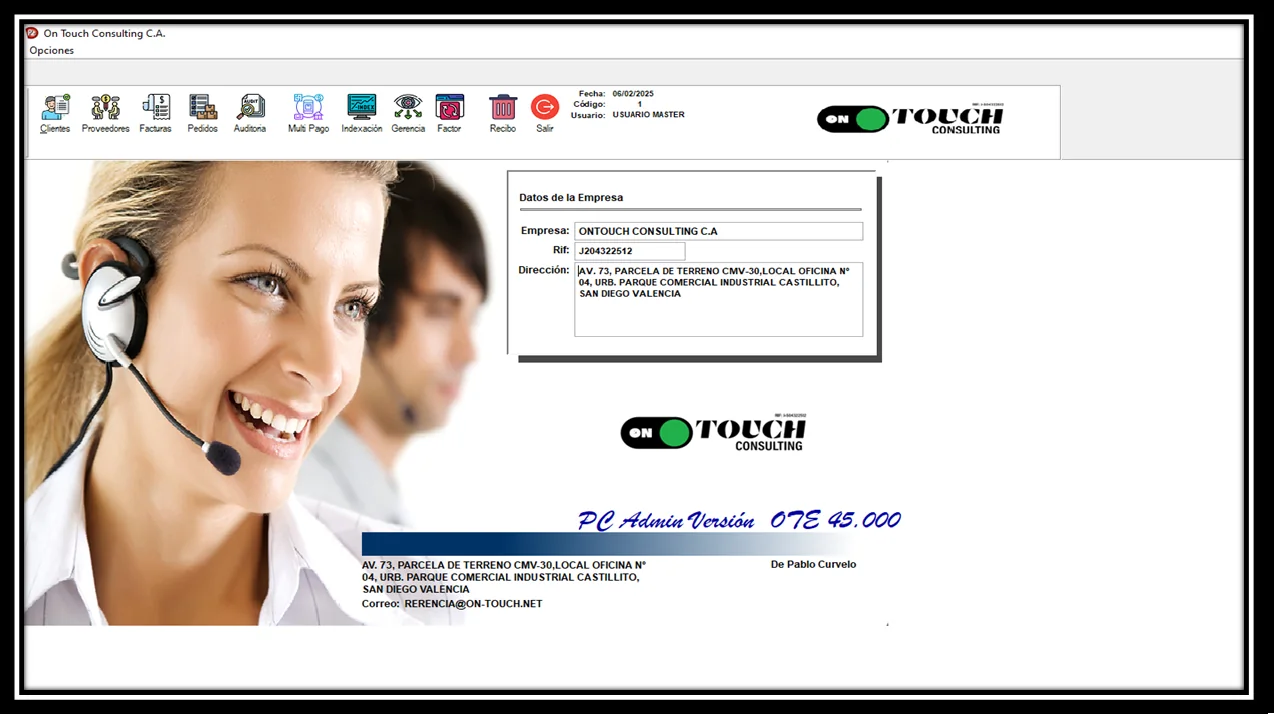 Sistema ERP Administrativo On-Touch